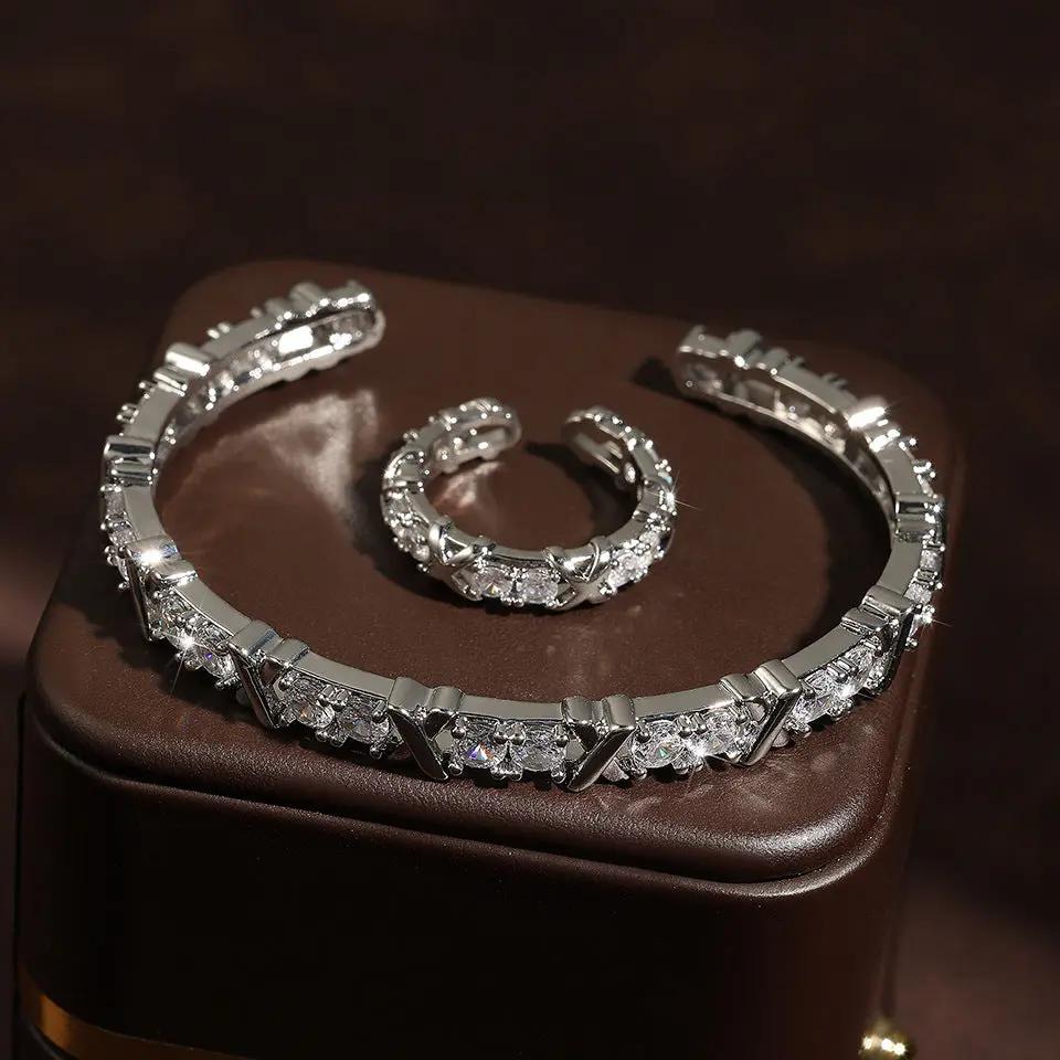 Fashion Inlaid Zircon Bracelet For Men And Women
