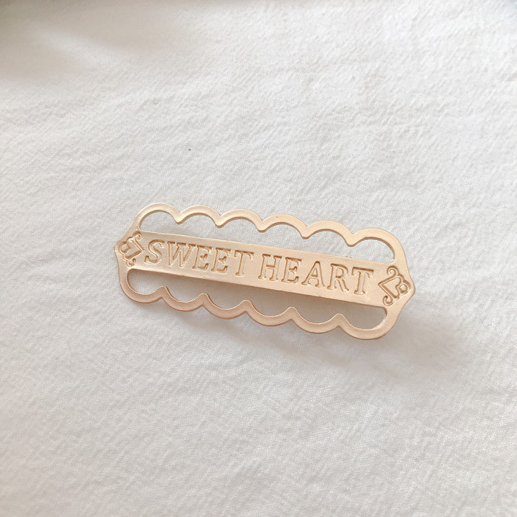 Letter clip hair accessories