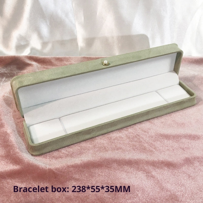 Fashion Flannel Waist-tight Jewelry Box Pearl Buckle