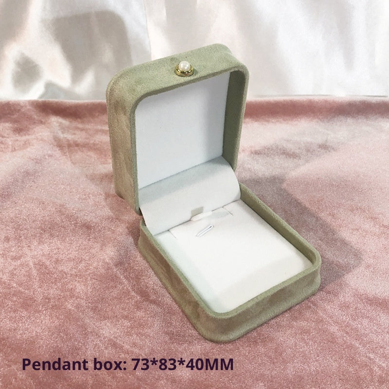 Fashion Flannel Waist-tight Jewelry Box Pearl Buckle