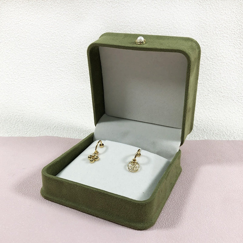 Fashion Flannel Waist-tight Jewelry Box Pearl Buckle