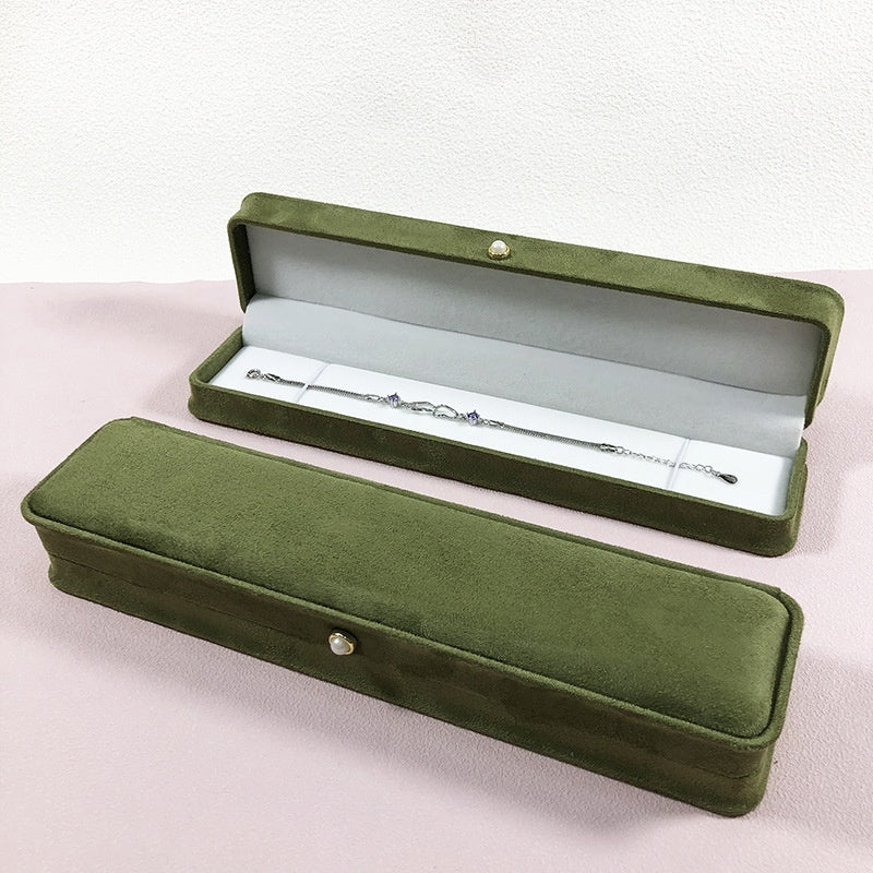Fashion Flannel Waist-tight Jewelry Box Pearl Buckle