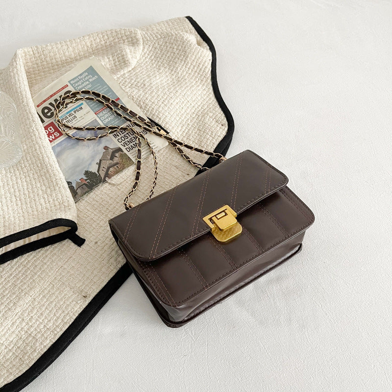 Niche Texture Western Style Shoulder Messenger Bag Small Square Bag